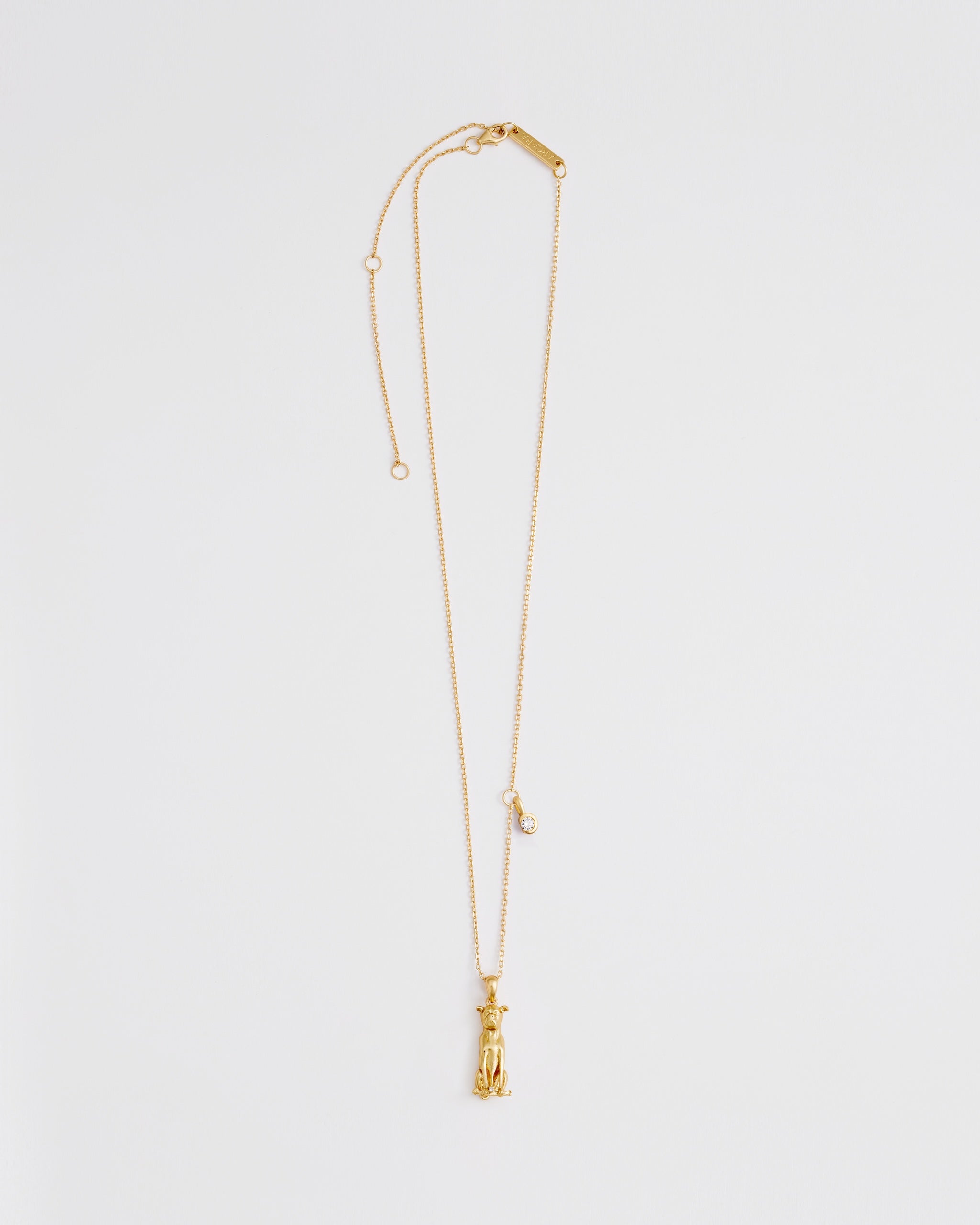 I Initial Necklace — The Bulldog | Gold & Silver | Arcara Paris