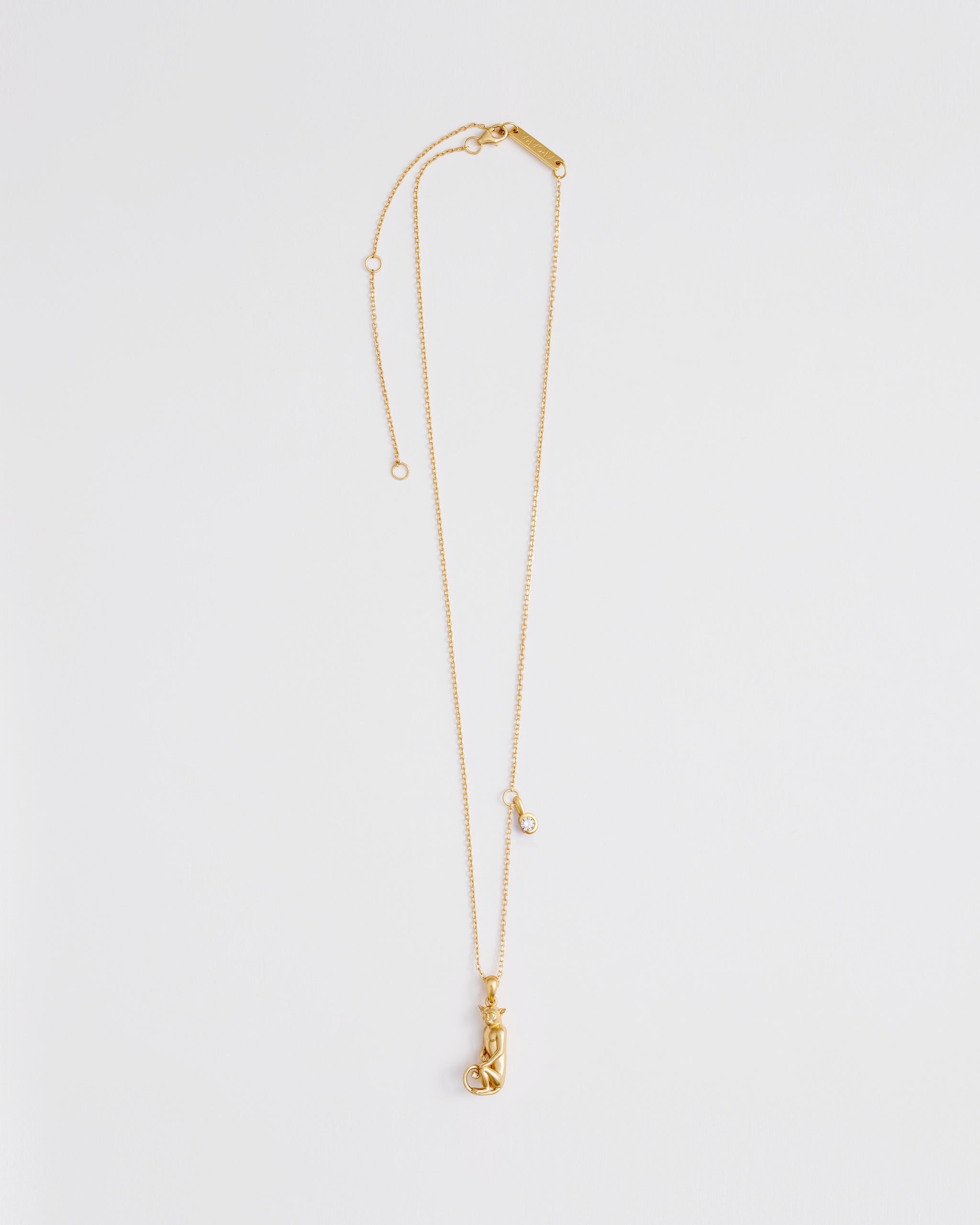 J Initial Necklace — The Vervet Monkey | Gold & Silver | Arcara Paris