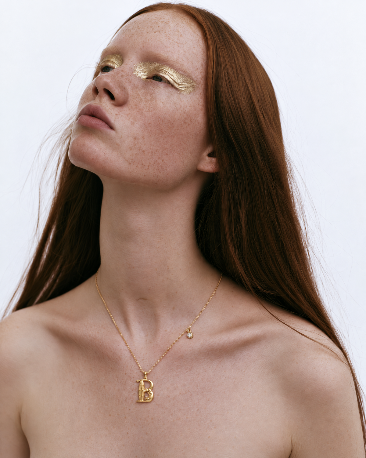 B Initial Necklace