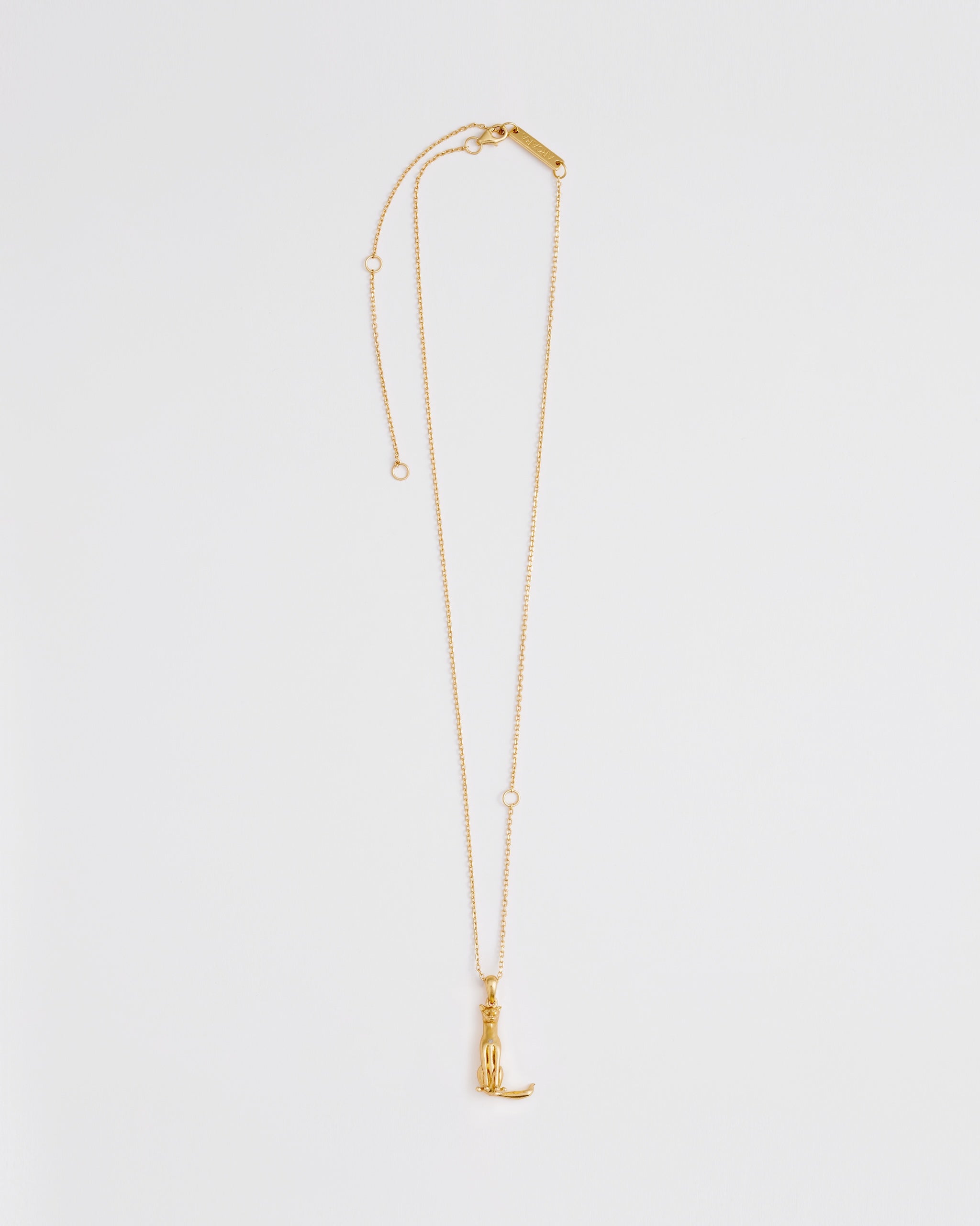 L Initial Necklace – Cat | ARCARA Paris