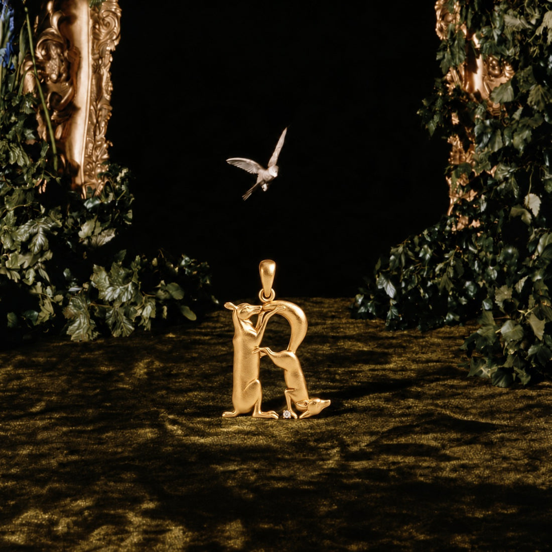 R Initial Necklace