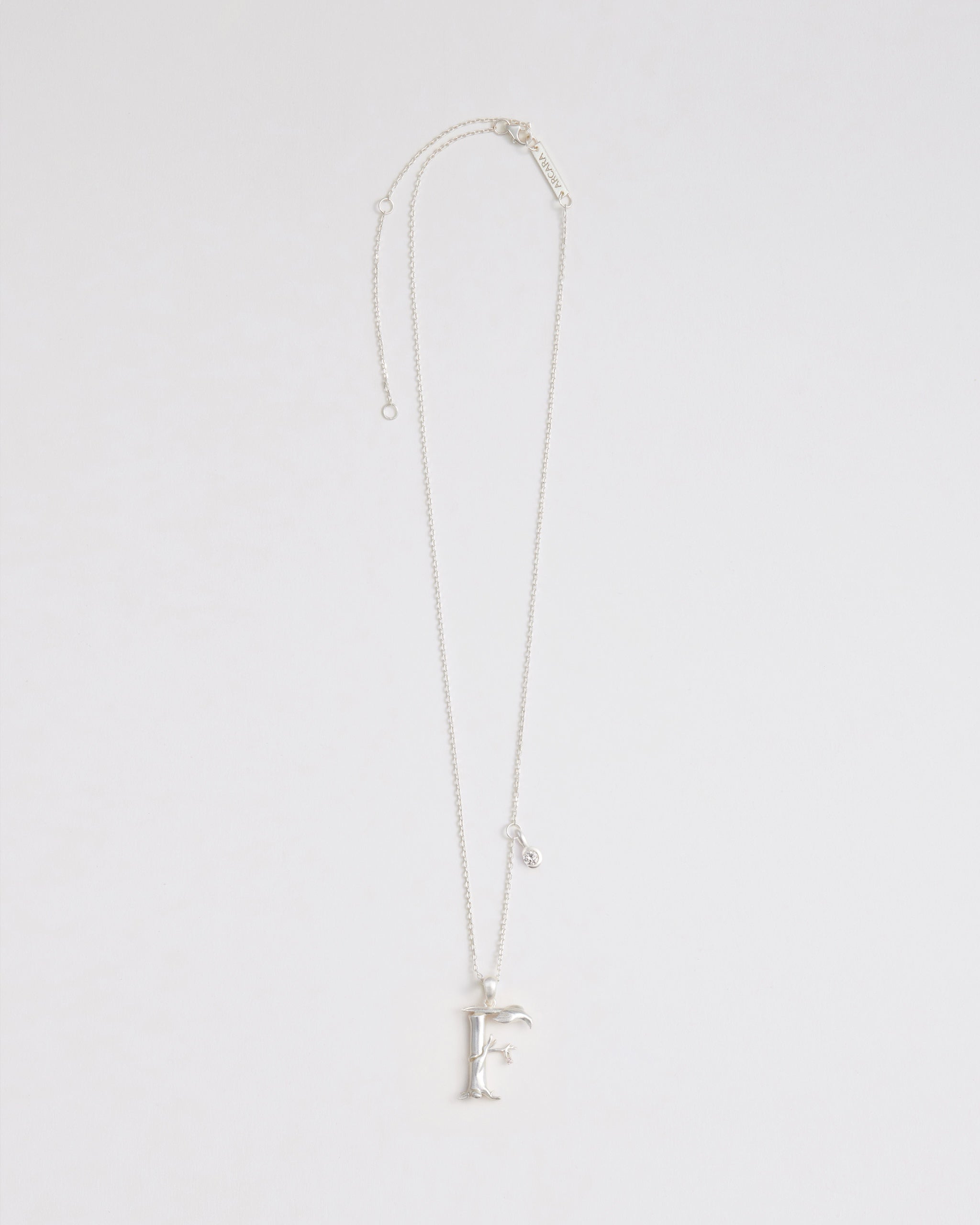 F Initial Necklace — The Rabbit & Pheasant | Gold & Silver