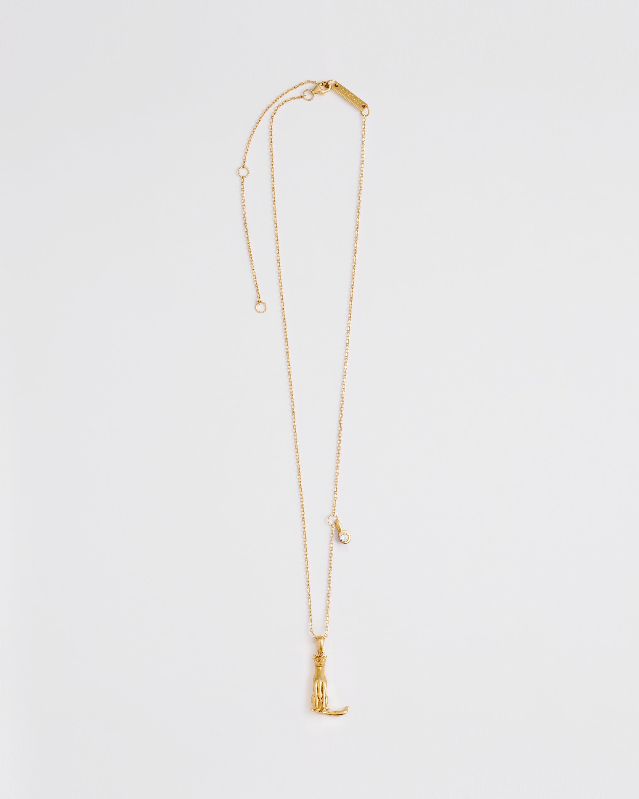 L Initial Necklace – Cat | ARCARA Paris
